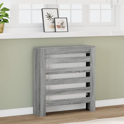 vidaXL Kryt na radiátor sivý sonoma 78x20x82 cm kompozitné drevo