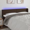 VidaXL Čelo postele hnedé 183x16x78/88 cm umelá koža
