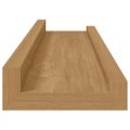 vidaXL Stenná polica Nástenná montáž 2 ks Hnedá 40 x 9 x 3 cm