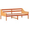 VidaXL Denná posteľ bez matraca Vosk Hnedá 75x190 cm Masív Borovica