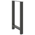 vidaXL Nohy barového stola antracitové 2 ks 60 x (90-91) cm oceľové