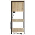 vidaXL Nočný stolík Sonoma dub 55 x 31 x 76 cm Kompozitné drevo