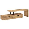 vidaXL TV stolík (118-195) x 30 x 40 cm, surové mangové drevo