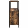 vidaXL Kúpeľňová skrinka s policami dub dymový 76,5x35x95 cm
