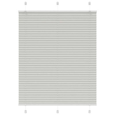 vidaXL plisovaná roleta svetlosivá 110x100 cm šírka látky 109,4 cm