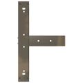 vidaXL Nohy barového stola v tvare T, 2 ks, čierne, 60x35x(90-91) cm, oceľové