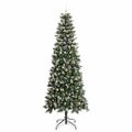 vidaXL Umelý vianočný stromček Zelená 240 cm PVC, plast a oceľ
