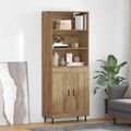 vidaXL Highboard 2 ks Remeselný dub 69,5 x 32,5 x 180 cm