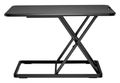 Neomounts NS-WS050BLACK / Workstation - sit-stand pracovné miesto (výška nastaviteľná: 4–40 cm) / Čierna Pracovná stanica, stoliek, prenosná, nosnosť 8 kg, výška 4,5–40,5 cm, oceľ, čierna