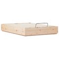 vidaXL Posteľový rám s úložným priestorom Prírodná 140 x 190 cm