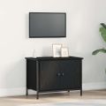 vidaXL TV skrinka 60 x 35 x 45 cm Čierny dub Kompozitné drevo