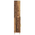 vidaXL Highboard Staré drevo 69,5 x 34 x 180 cm Kompozitné drevo