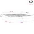 vidaXL Posteľný rám boxsping bez matracom tmavozelený 180x210 cm zamat