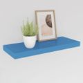 vidaXL Plávajúca nástenná polica, modrá 60x23,5x3,8 cm, MDF