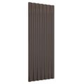 vidaXL Strešné panely 12 ks pozinkovaná oceľ hnedé 100x36 cm