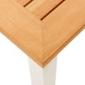 vidaXL Záhradný jedálenský stôl 150x150x75 cm teakový masív a nehrdzavejúca oceľ