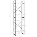 vidaXL Vysoký regál biely 80x30x210 cm masívna borovica