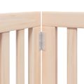 vidaXL Brána pre psa s dverami sklad. 12 panelov 600 cm topoľové drevo