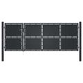 vidaXL Záhradná brána z ocele 350x125 cm antracitová