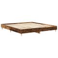 vidaXL Posteľný rám bez matraca staré drevo 200x200cm kompozitné drevo