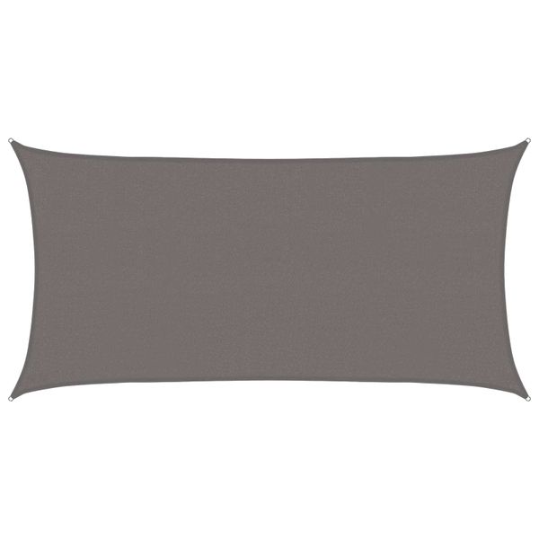 vidaXL Plachta na tienenie Svetlosivá 2 x 6 m HDPE