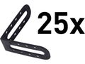 Rohové profily k dištančným/nivelačným klipom 8845010, sada 25ks, plast EXTOL-PREMIUM