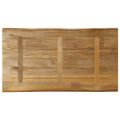 vidaXL Stolová doska živá hrana 110x60x2,5 cm masívny surový mangovník