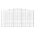 vidaXL Oblúkový gabionový kôš 6 ks 400x50x200/220cm pozinkované železo
