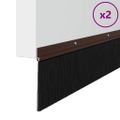 vidaXL Kefkové tesnenia na dvere s montážou na skrutky 2 ks 100 cm