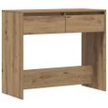 vidaXL Konzolový stolík dub artisan 89x41x76,5 cm kompozitné drevo