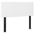 vidaXL Čelo postele biele 100x5x78/88 cm umelá koža