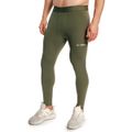 Pánske legíny Combat Olive Grey - GymBeam, veľkosť M