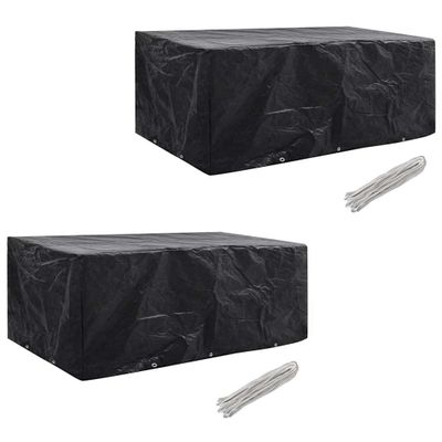 vidaXL Obaly na záhradný nábytok pre 8 osôb 2 ks 229x113 cm, 10 očiek