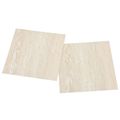vidaXL Samo-lepiace podlahové dosky Biela a béžová 30,5 x 30,5 cm
