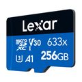 Pamäťová karta Lexar High-Performance 633x microSDXC 256 GB + adaptér SD
