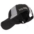 Reflexná kšiltovka s LED svetlom B-CAP SAFETY 25lm, nabíjacia, USB, univerzálna veľkosť, čierna SIXTOL