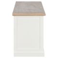 vidaXL TV stolík biely 90x30x40 cm drevený