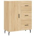 vidaXL Vysoká skrinka dub sonoma 69,5x34x180 cm spracované drevo