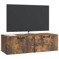 vidaXL Nástenná TV skrinka Dymový dub 98 x 41 x 30 cm Kompozitné drevo