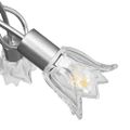 vidaXL Stropná lampa+sklenené tienidlá na 3 žiarovky E14, tulipán