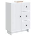 vidaXL Servírovacia skriňa Biela 66 x 34,5 x 90 cm Kompozitné drevo