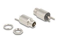 Connector DC 5,5 x 2,5 mm female bulkhead
