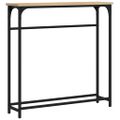 vidaXL Konzolový stolík, dub sonoma, 75x19,5x75 cm, imitácia dreva