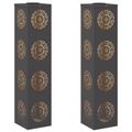 vidaXL Solárne LED svetlo na chodník 2 ks Teplá biela 18 x 18 x 80 cm
