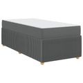 vidaXL Rám postele Tmavo šedá 80 x 200 cm látka