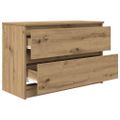 vidaXL TV skrinka Artisan Dub 80x35x54 cm Drevo