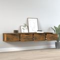 vidaXL Nástenné skrinky 2 ks dymový dub 68x30x20 cm spracované drevo
