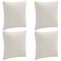 vidaXL 4-dielne vankúše na chrbát PUTTEN 4 pcs 100% polyester Biela
