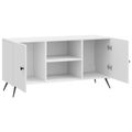 vidaXL TV skrinka 102 x 34,5 x 50 cm Biela s vysokým leskom