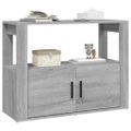 vidaXL Komoda sivý dub sonoma 80x30x60 cm spracované drevo